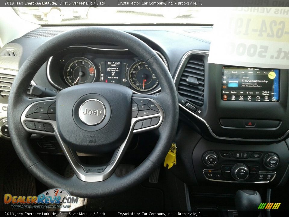 2019 Jeep Cherokee Latitude Billet Silver Metallic / Black Photo #13