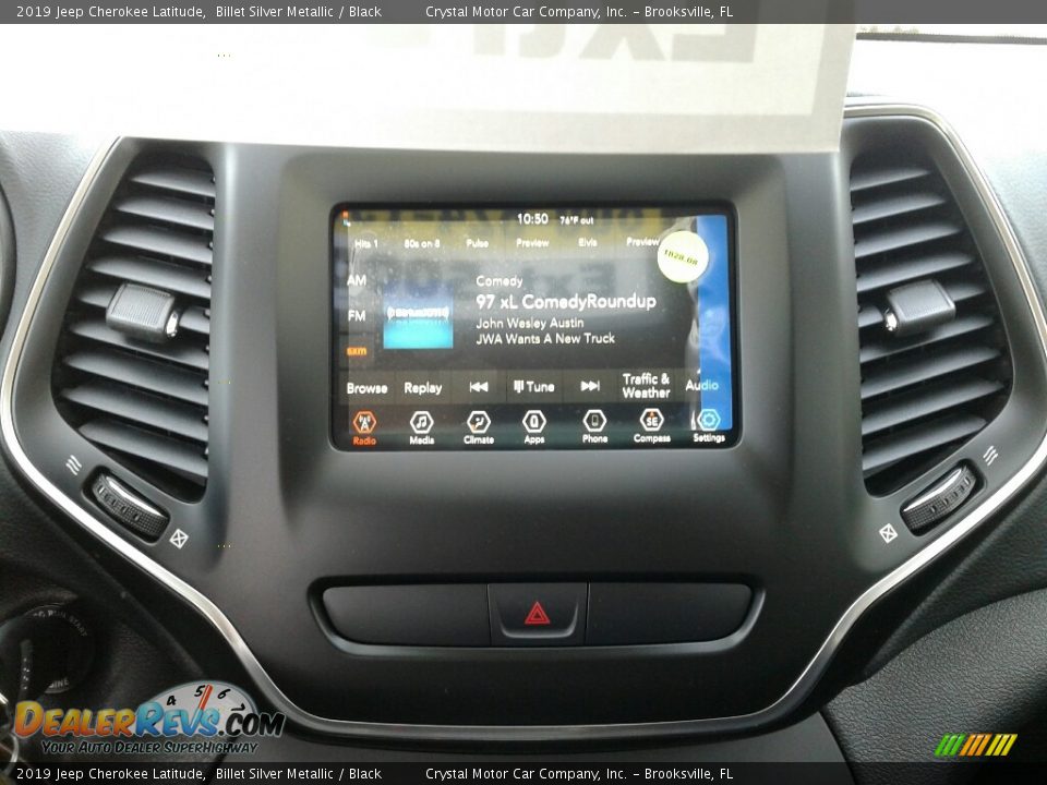 2019 Jeep Cherokee Latitude Billet Silver Metallic / Black Photo #15