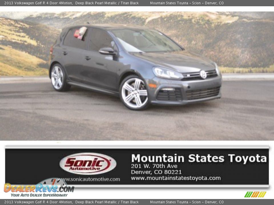 2013 Volkswagen Golf R 4 Door 4Motion Deep Black Pearl Metallic / Titan Black Photo #1