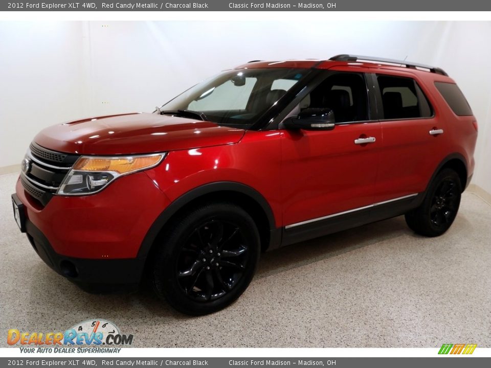 2012 Ford Explorer XLT 4WD Red Candy Metallic / Charcoal Black Photo #3