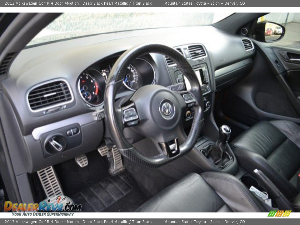 2013 Volkswagen Golf R 4 Door 4Motion Deep Black Pearl Metallic / Titan Black Photo #10