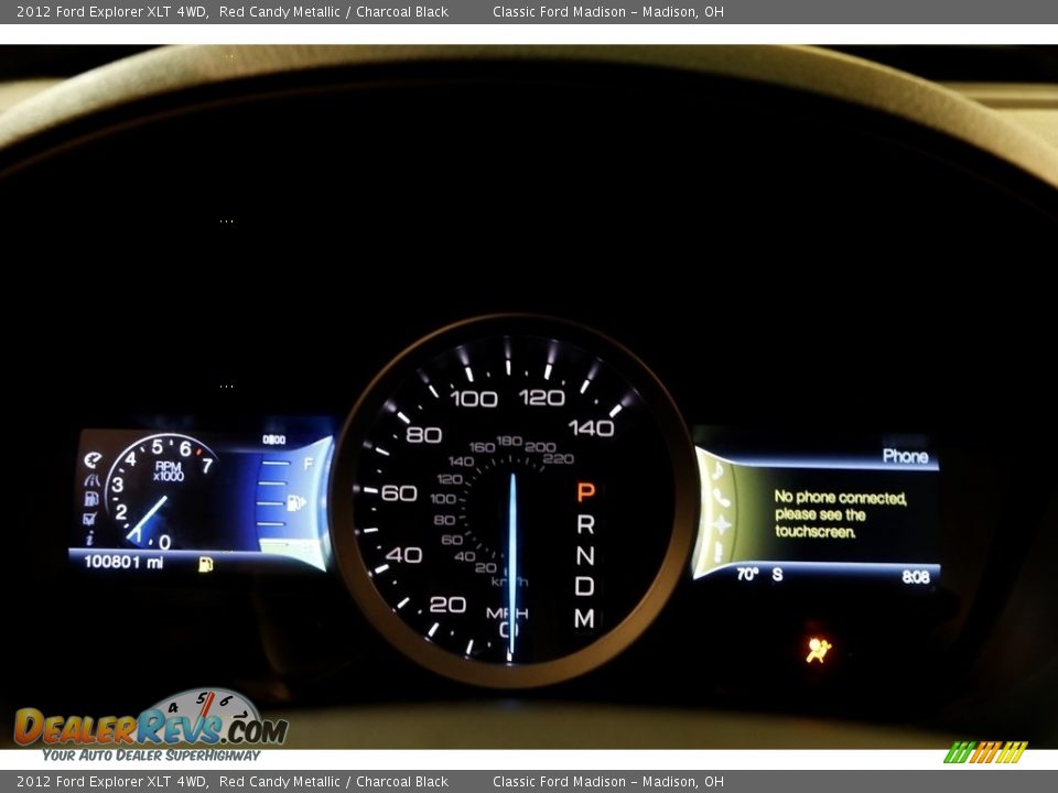 2012 Ford Explorer XLT 4WD Red Candy Metallic / Charcoal Black Photo #8