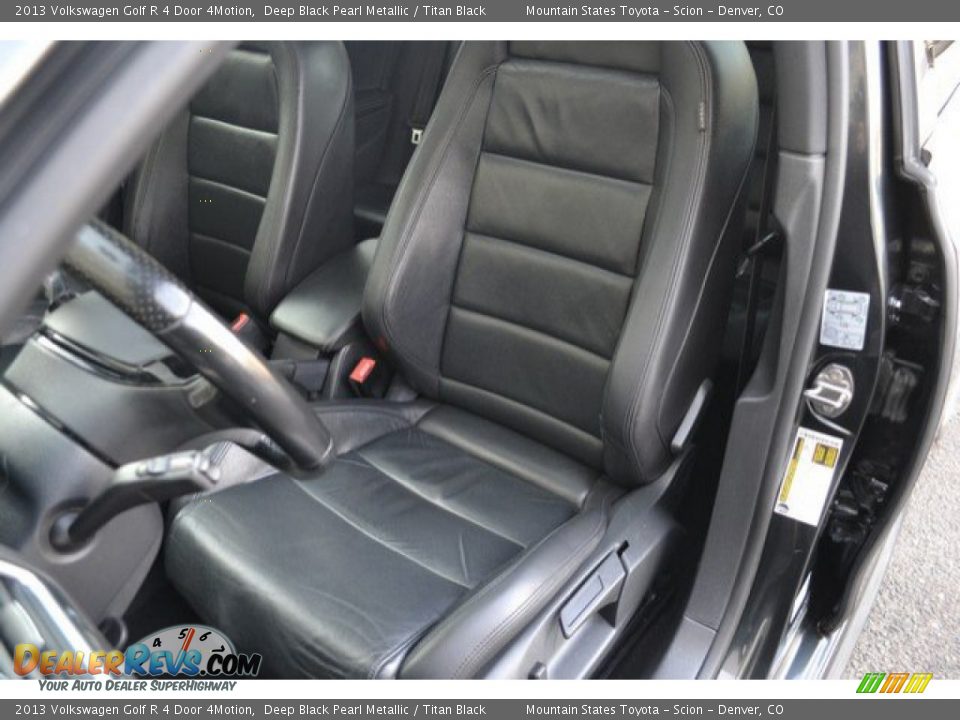 2013 Volkswagen Golf R 4 Door 4Motion Deep Black Pearl Metallic / Titan Black Photo #12