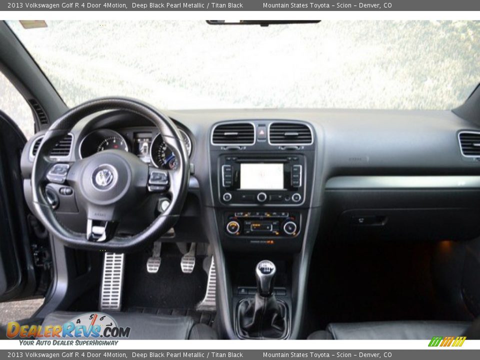 2013 Volkswagen Golf R 4 Door 4Motion Deep Black Pearl Metallic / Titan Black Photo #13