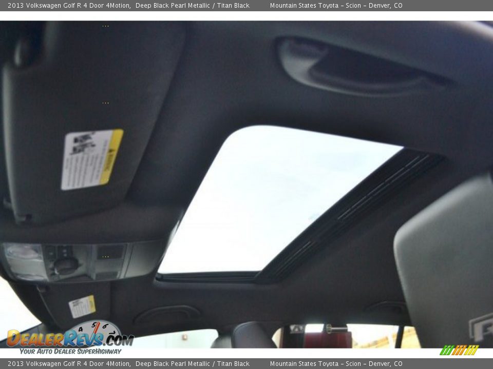 2013 Volkswagen Golf R 4 Door 4Motion Deep Black Pearl Metallic / Titan Black Photo #15