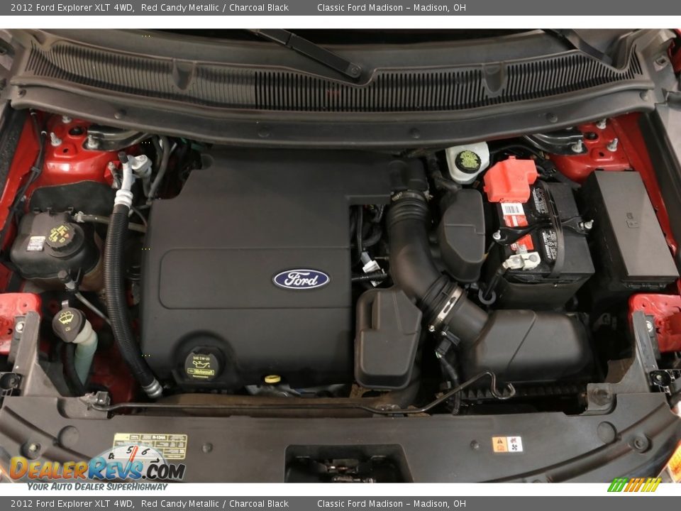2012 Ford Explorer XLT 4WD Red Candy Metallic / Charcoal Black Photo #22