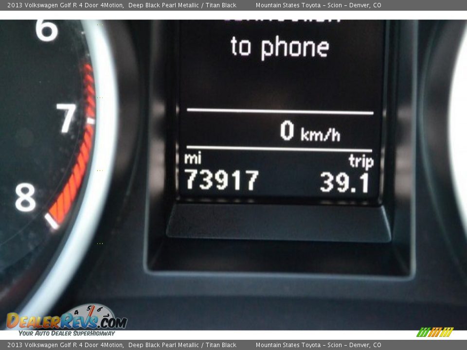 2013 Volkswagen Golf R 4 Door 4Motion Deep Black Pearl Metallic / Titan Black Photo #30