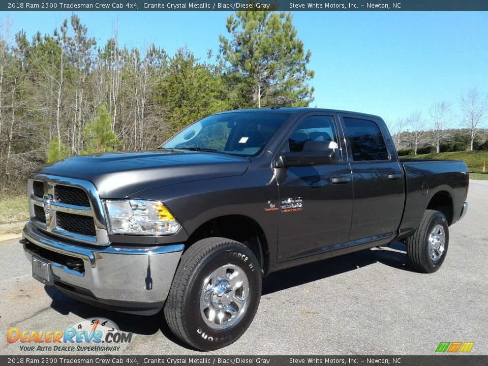 2018 Ram 2500 Tradesman Crew Cab 4x4 Granite Crystal Metallic / Black/Diesel Gray Photo #2