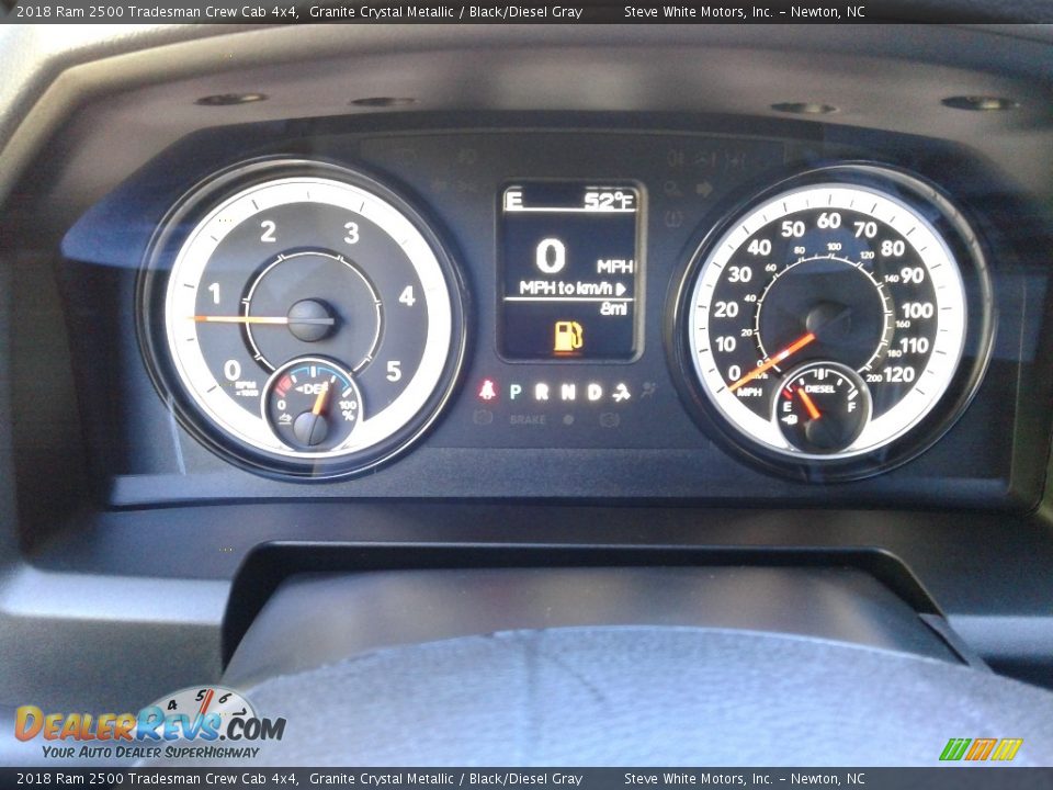 2018 Ram 2500 Tradesman Crew Cab 4x4 Granite Crystal Metallic / Black/Diesel Gray Photo #17