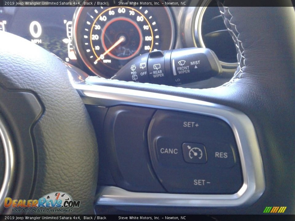 2019 Jeep Wrangler Unlimited Sahara 4x4 Black / Black Photo #18