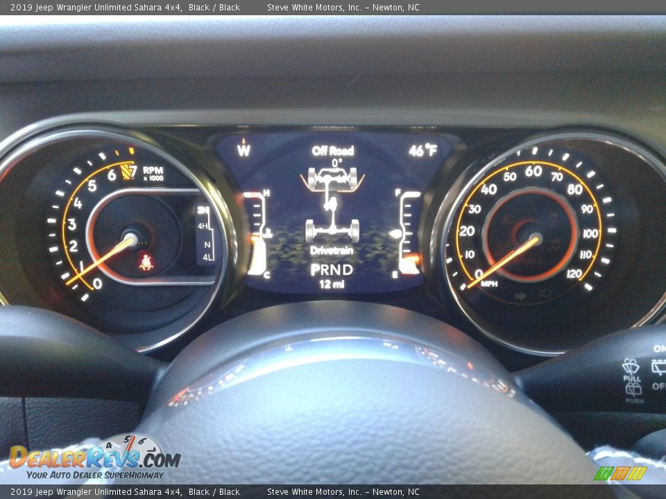 2019 Jeep Wrangler Unlimited Sahara 4x4 Black / Black Photo #19