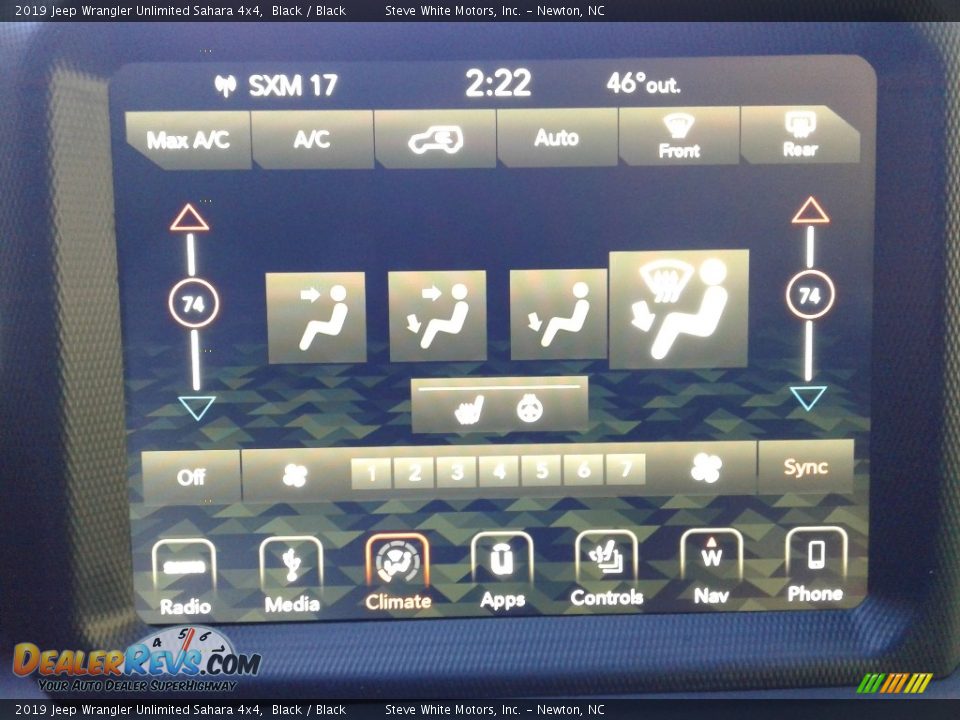 2019 Jeep Wrangler Unlimited Sahara 4x4 Black / Black Photo #23