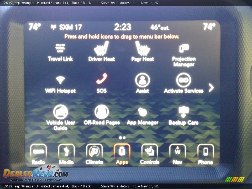 2019 Jeep Wrangler Unlimited Sahara 4x4 Black / Black Photo #26