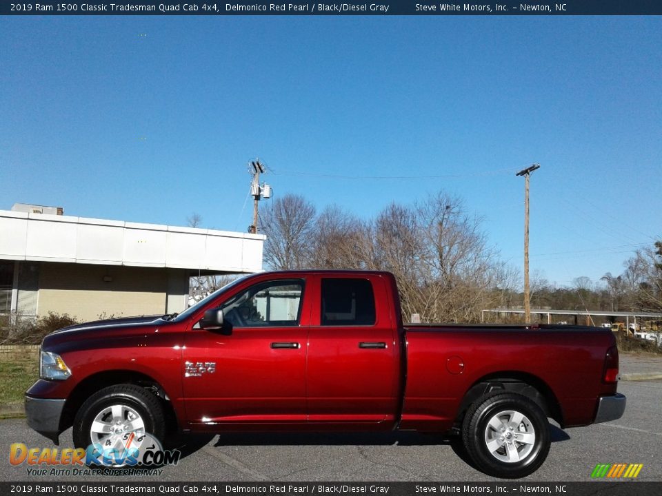 2019 Ram 1500 Classic Tradesman Quad Cab 4x4 Delmonico Red Pearl / Black/Diesel Gray Photo #1