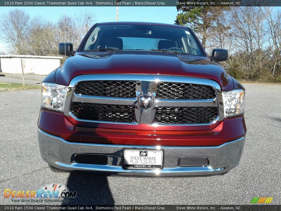 2019 Ram 1500 Classic Tradesman Quad Cab 4x4 Delmonico Red Pearl / Black/Diesel Gray Photo #3