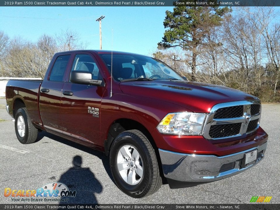 2019 Ram 1500 Classic Tradesman Quad Cab 4x4 Delmonico Red Pearl / Black/Diesel Gray Photo #4