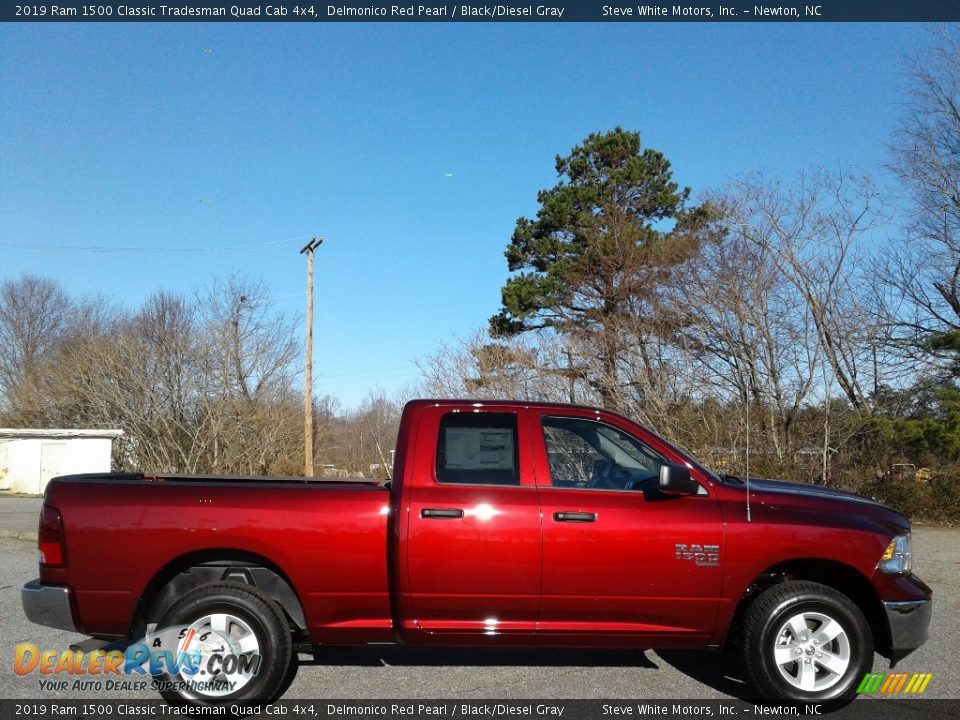 2019 Ram 1500 Classic Tradesman Quad Cab 4x4 Delmonico Red Pearl / Black/Diesel Gray Photo #5