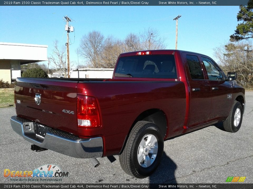 2019 Ram 1500 Classic Tradesman Quad Cab 4x4 Delmonico Red Pearl / Black/Diesel Gray Photo #6