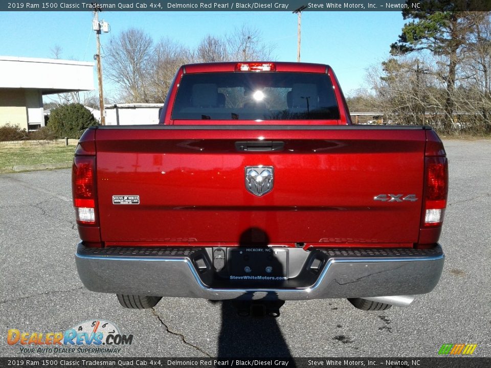 2019 Ram 1500 Classic Tradesman Quad Cab 4x4 Delmonico Red Pearl / Black/Diesel Gray Photo #7
