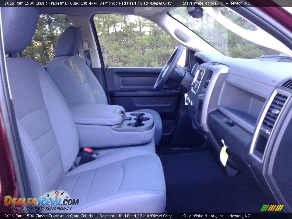 2019 Ram 1500 Classic Tradesman Quad Cab 4x4 Delmonico Red Pearl / Black/Diesel Gray Photo #14