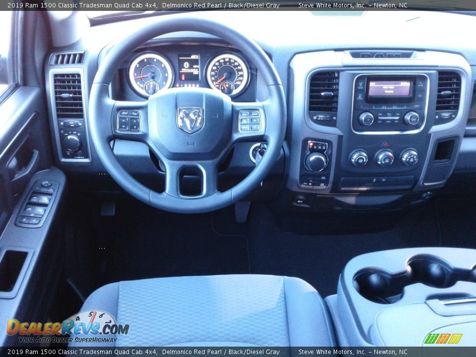 2019 Ram 1500 Classic Tradesman Quad Cab 4x4 Delmonico Red Pearl / Black/Diesel Gray Photo #24