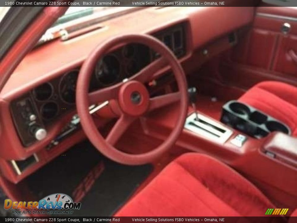 Carmine Red Interior - 1980 Chevrolet Camaro Z28 Sport Coupe Photo #2