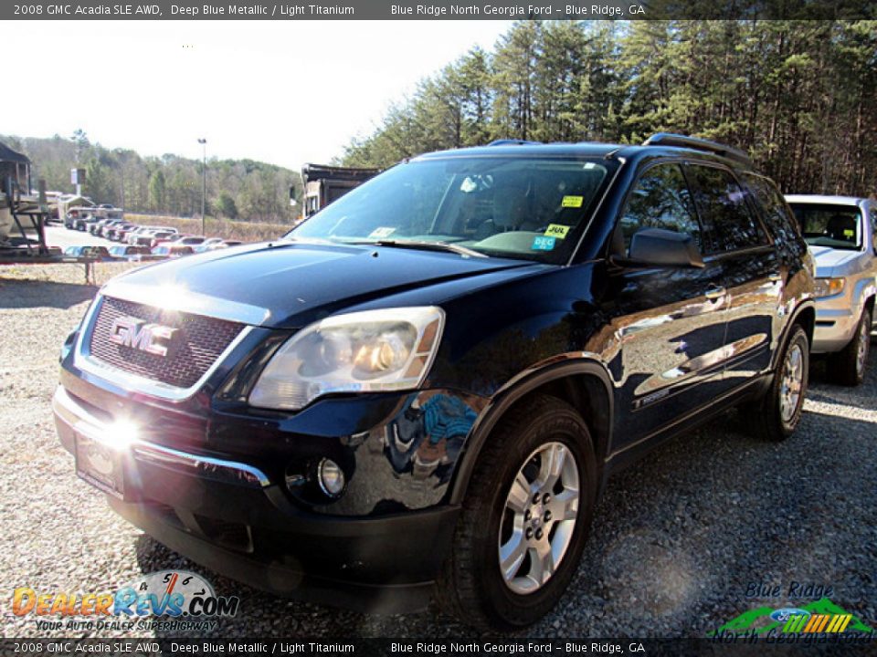 2008 GMC Acadia SLE AWD Deep Blue Metallic / Light Titanium Photo #1