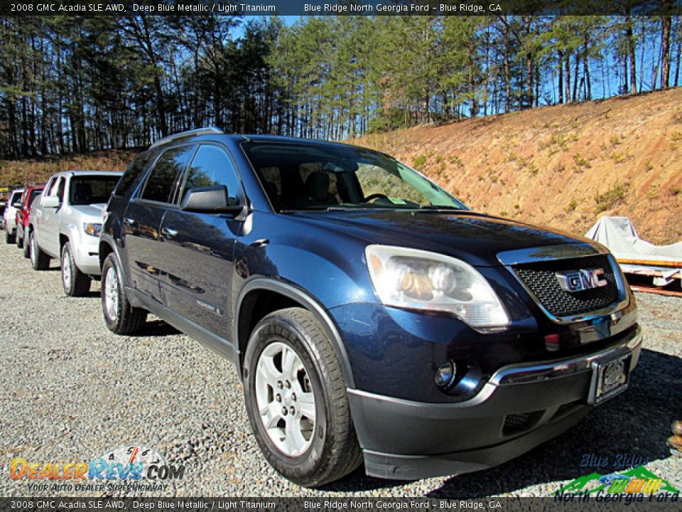 2008 GMC Acadia SLE AWD Deep Blue Metallic / Light Titanium Photo #2