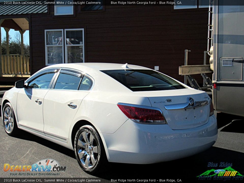 2010 Buick LaCrosse CXL Summit White / Cocoa/Light Cashmere Photo #3