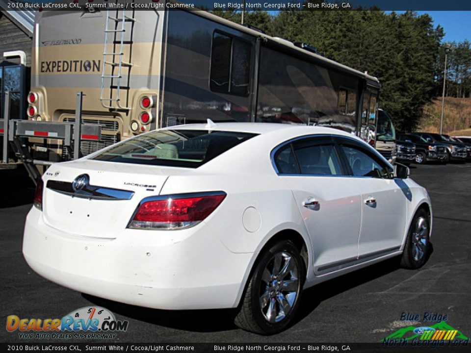 2010 Buick LaCrosse CXL Summit White / Cocoa/Light Cashmere Photo #5