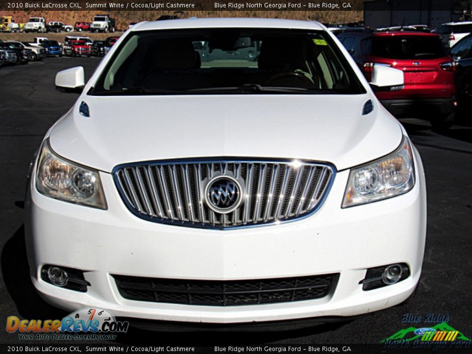 2010 Buick LaCrosse CXL Summit White / Cocoa/Light Cashmere Photo #8