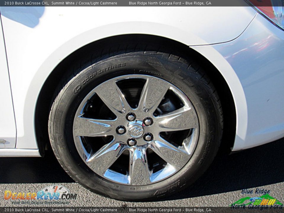 2010 Buick LaCrosse CXL Summit White / Cocoa/Light Cashmere Photo #9