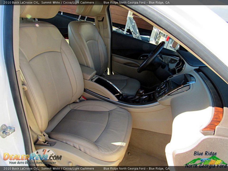 2010 Buick LaCrosse CXL Summit White / Cocoa/Light Cashmere Photo #11