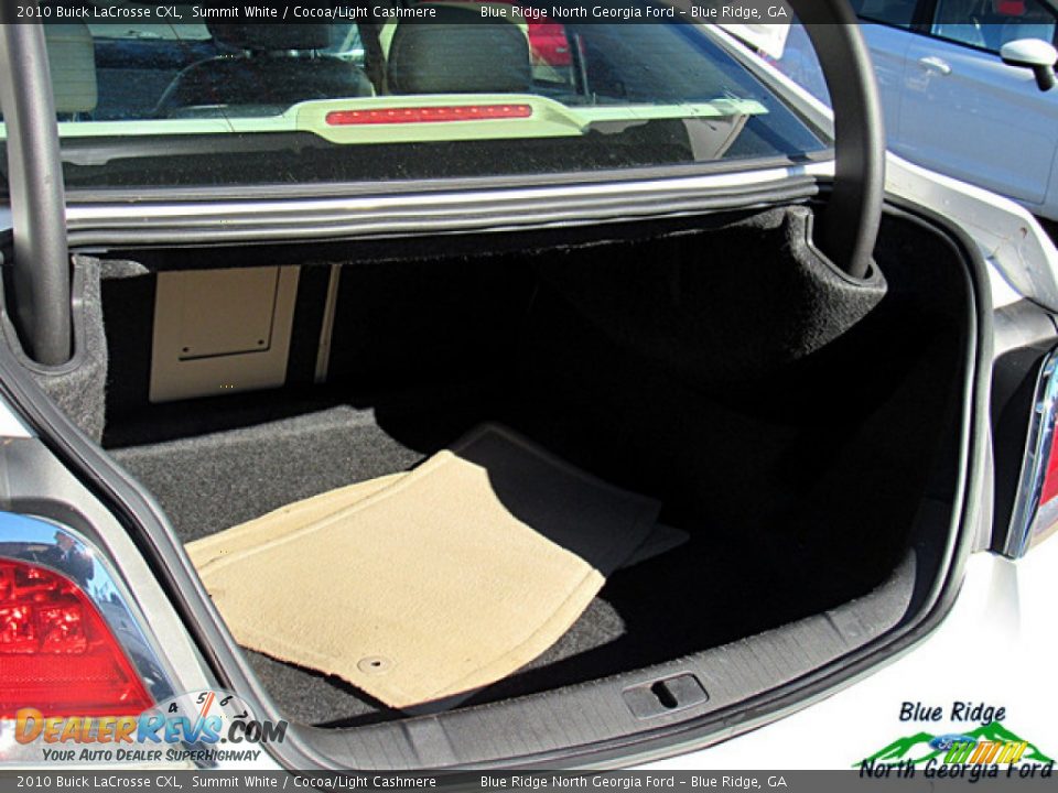 2010 Buick LaCrosse CXL Summit White / Cocoa/Light Cashmere Photo #13