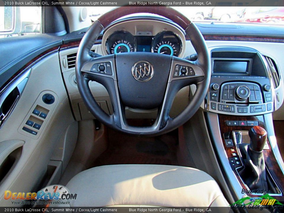 2010 Buick LaCrosse CXL Summit White / Cocoa/Light Cashmere Photo #14