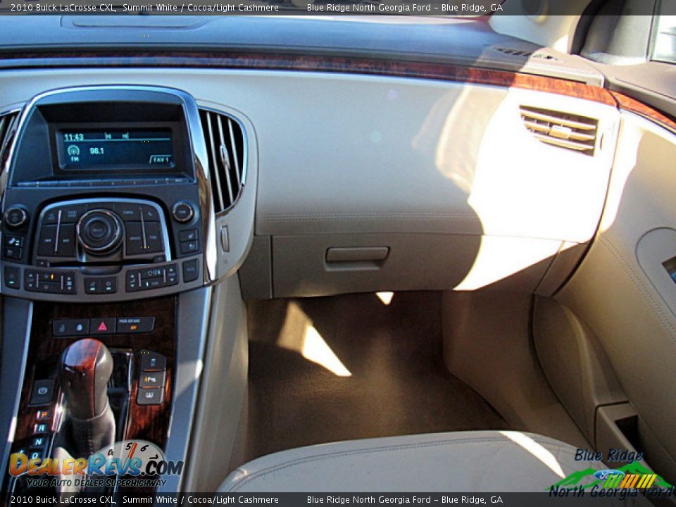 2010 Buick LaCrosse CXL Summit White / Cocoa/Light Cashmere Photo #16