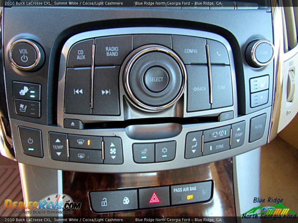 2010 Buick LaCrosse CXL Summit White / Cocoa/Light Cashmere Photo #19