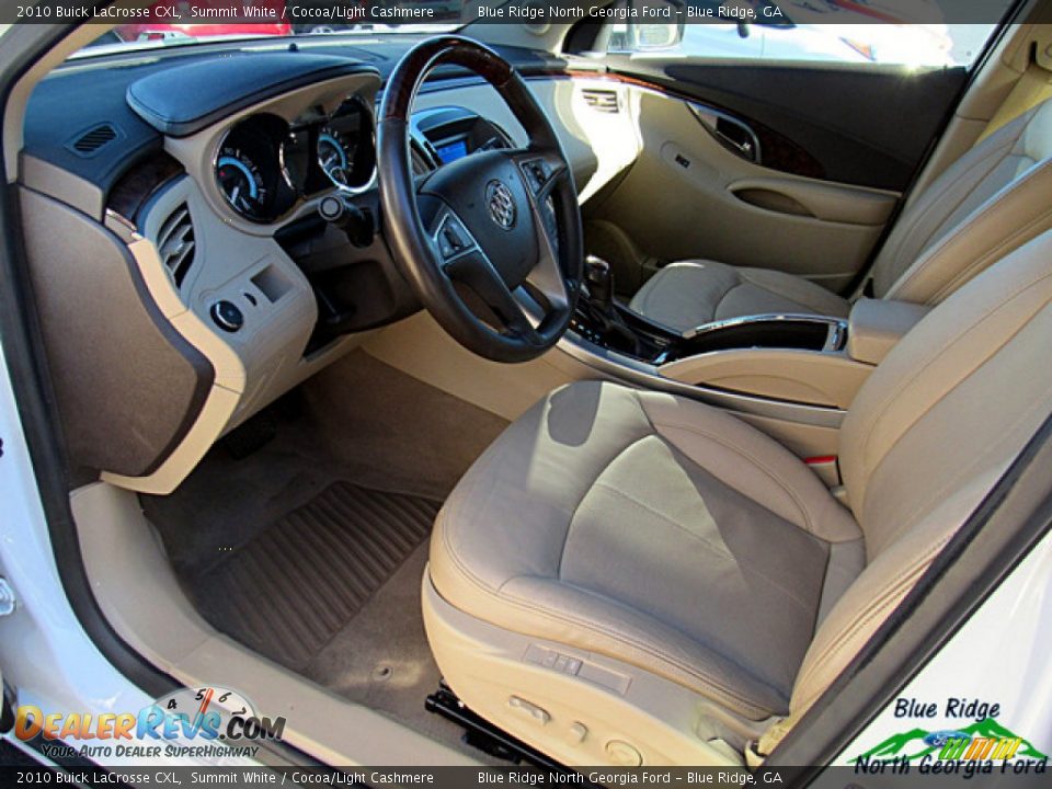 2010 Buick LaCrosse CXL Summit White / Cocoa/Light Cashmere Photo #21