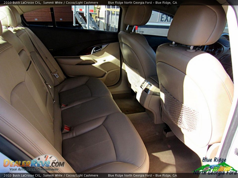2010 Buick LaCrosse CXL Summit White / Cocoa/Light Cashmere Photo #23