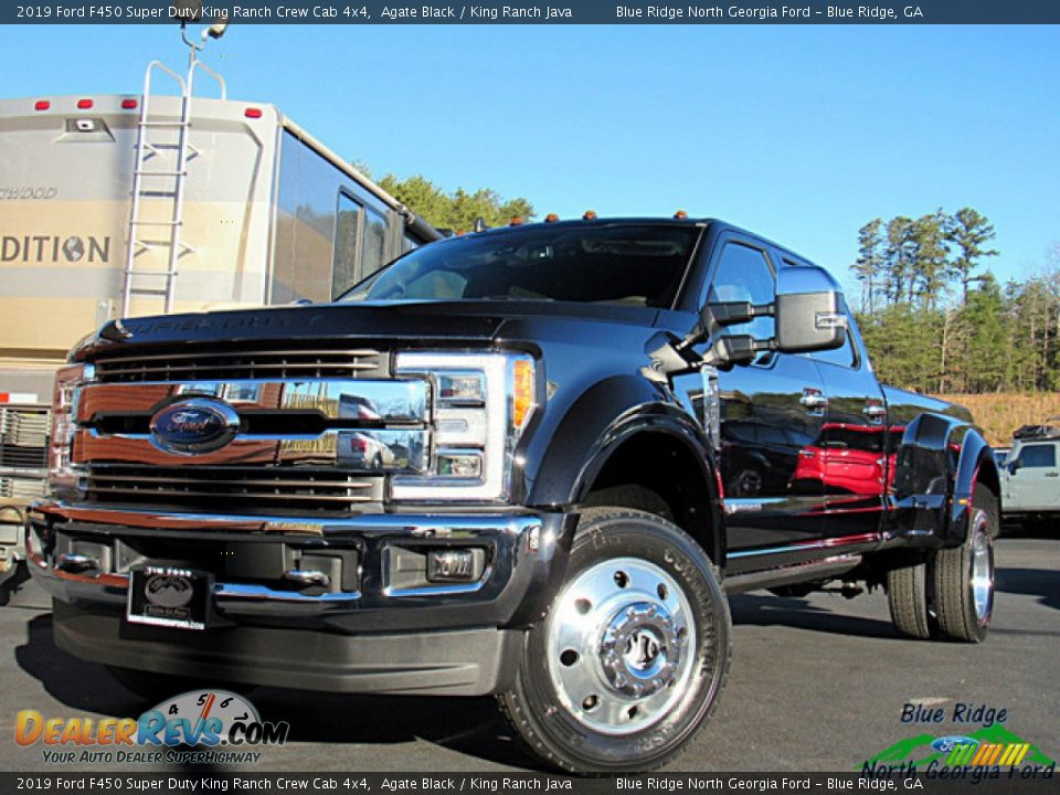 2019 Ford F450 Super Duty King Ranch Crew Cab 4x4 Agate Black / King Ranch Java Photo #1