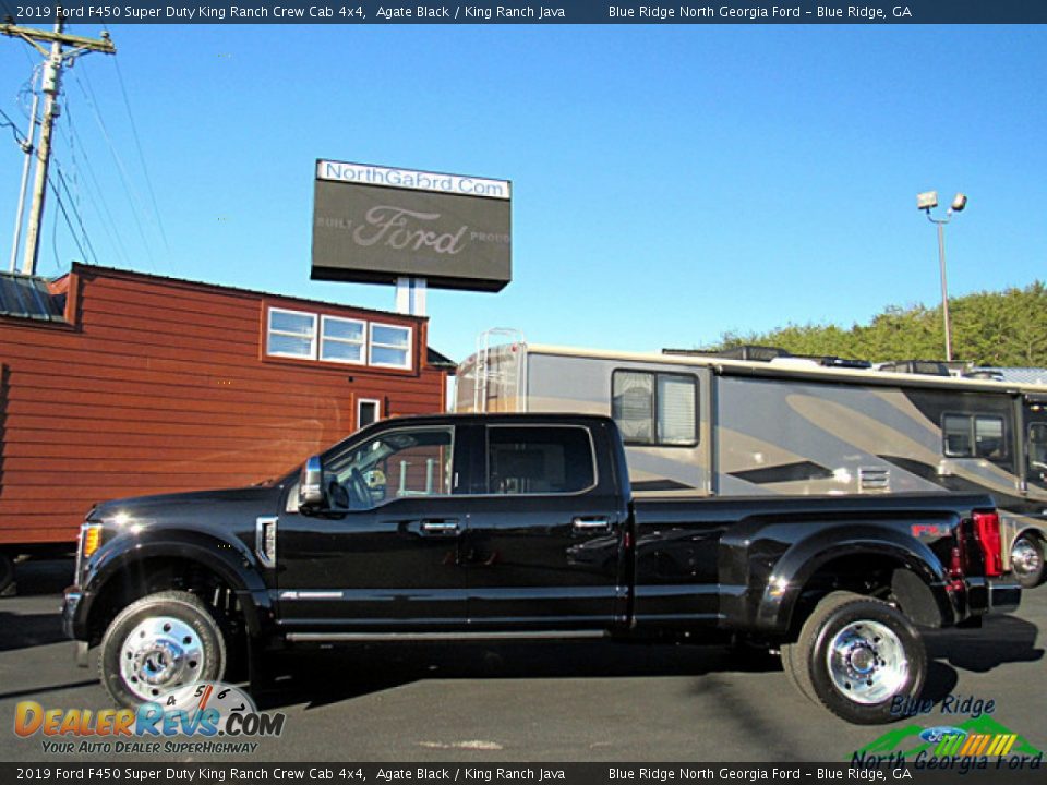 2019 Ford F450 Super Duty King Ranch Crew Cab 4x4 Agate Black / King Ranch Java Photo #2