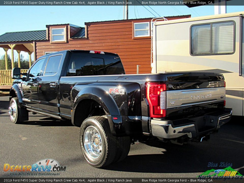 2019 Ford F450 Super Duty King Ranch Crew Cab 4x4 Agate Black / King Ranch Java Photo #3