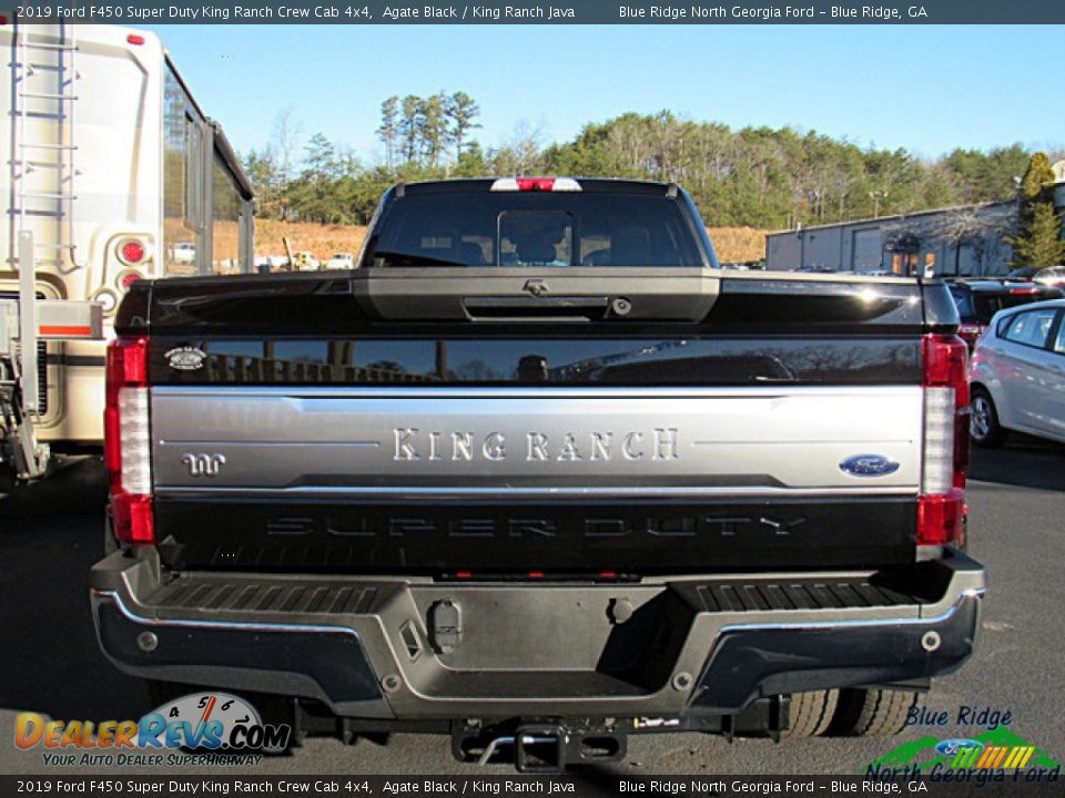 2019 Ford F450 Super Duty King Ranch Crew Cab 4x4 Agate Black / King Ranch Java Photo #4