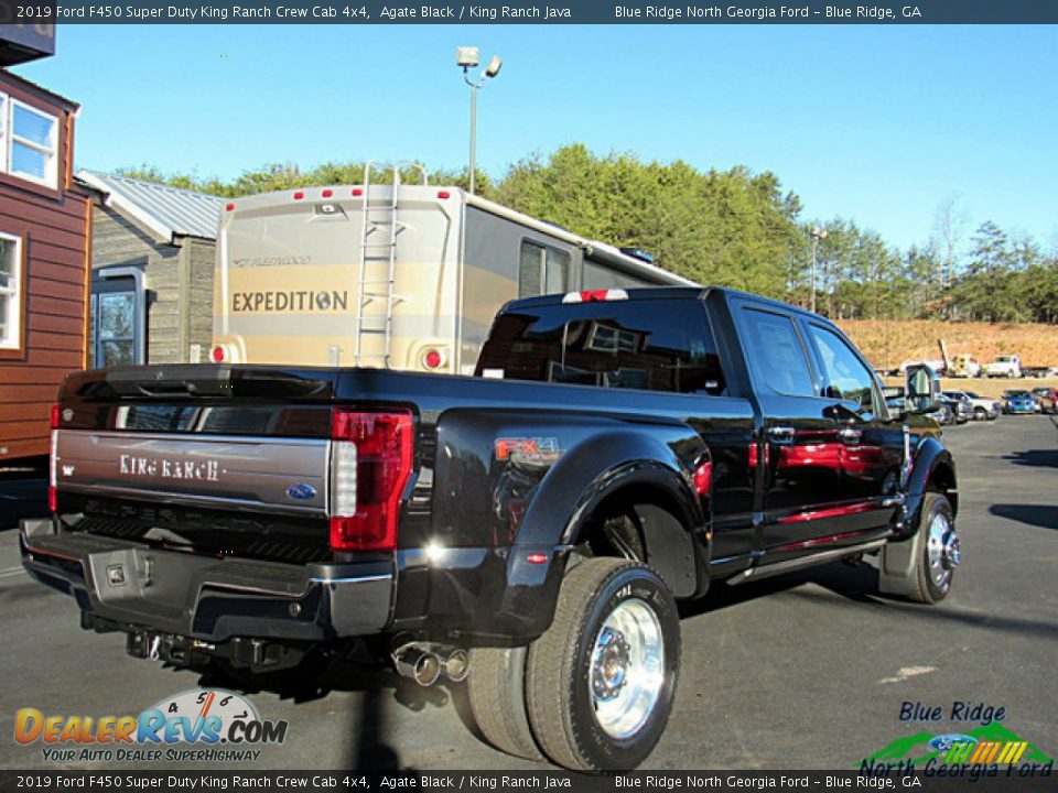 2019 Ford F450 Super Duty King Ranch Crew Cab 4x4 Agate Black / King Ranch Java Photo #5