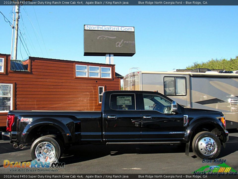2019 Ford F450 Super Duty King Ranch Crew Cab 4x4 Agate Black / King Ranch Java Photo #6