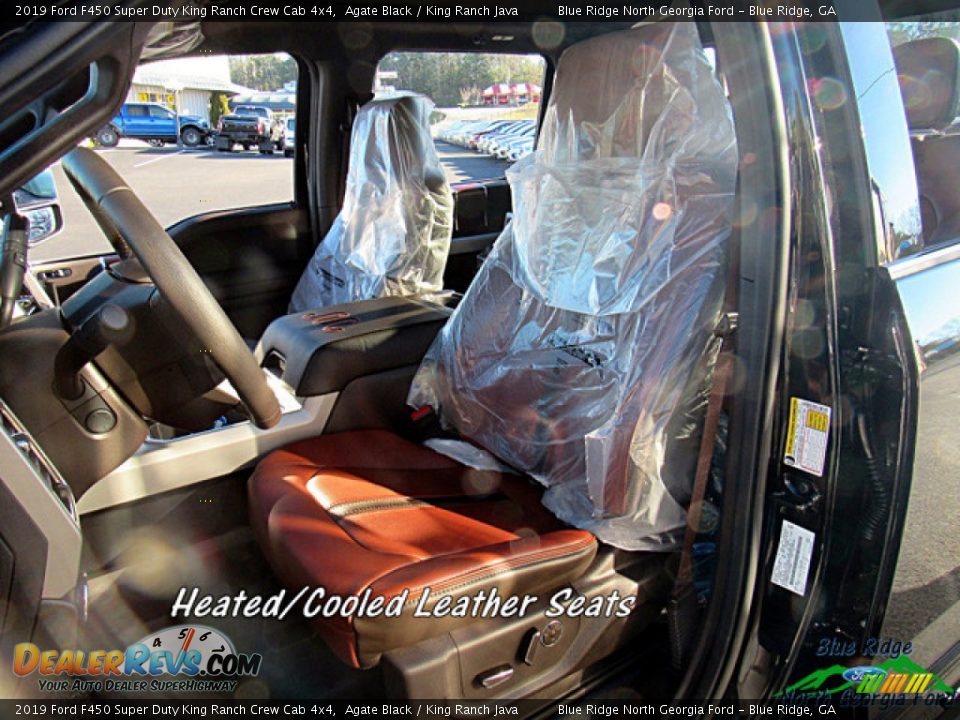 2019 Ford F450 Super Duty King Ranch Crew Cab 4x4 Agate Black / King Ranch Java Photo #10