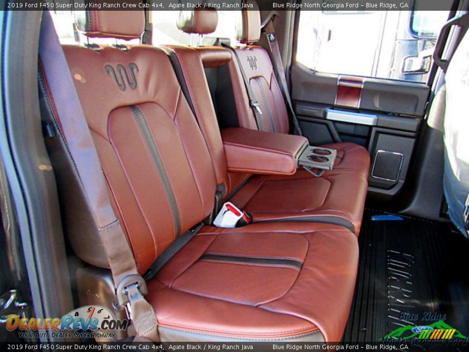 2019 Ford F450 Super Duty King Ranch Crew Cab 4x4 Agate Black / King Ranch Java Photo #12