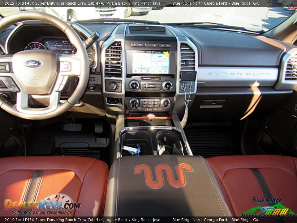 2019 Ford F450 Super Duty King Ranch Crew Cab 4x4 Agate Black / King Ranch Java Photo #15