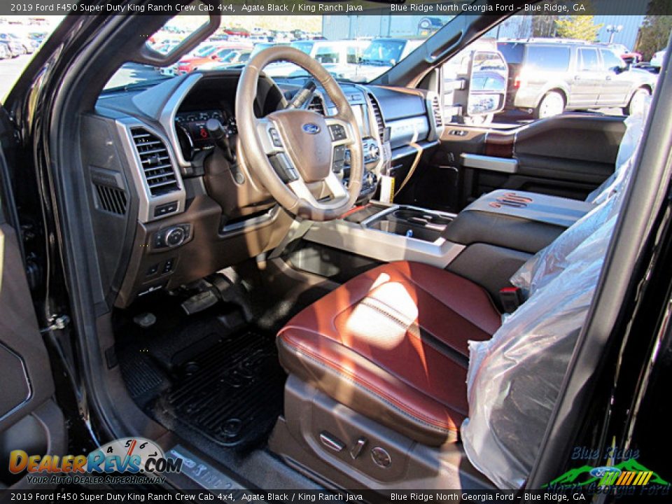 2019 Ford F450 Super Duty King Ranch Crew Cab 4x4 Agate Black / King Ranch Java Photo #33