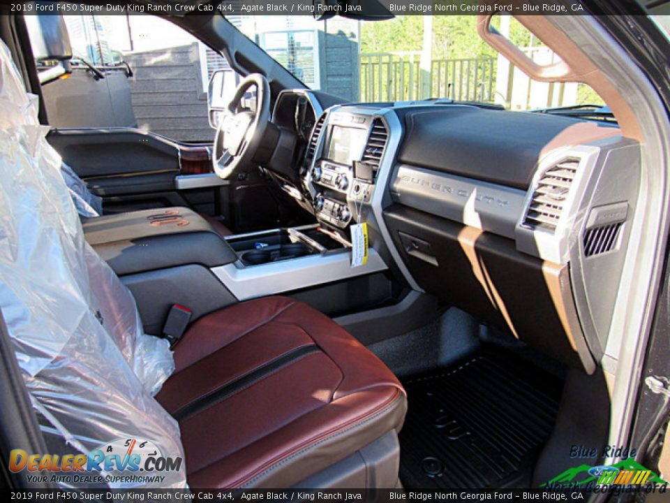 2019 Ford F450 Super Duty King Ranch Crew Cab 4x4 Agate Black / King Ranch Java Photo #34